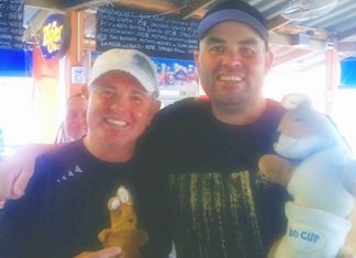 Monday’s “Roo Cup” victors, John Lowe & Dion Lane.